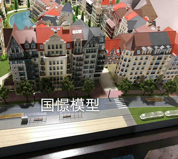 监利市建筑模型